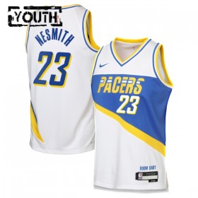 Barn Indiana Pacers Tröja Aaron Nesmith Nike 2025-26 City Edition Vit Swingman